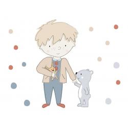 Naklejka Teddy Szary