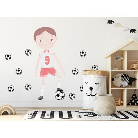 Naklejka Piłkarz Czerwony