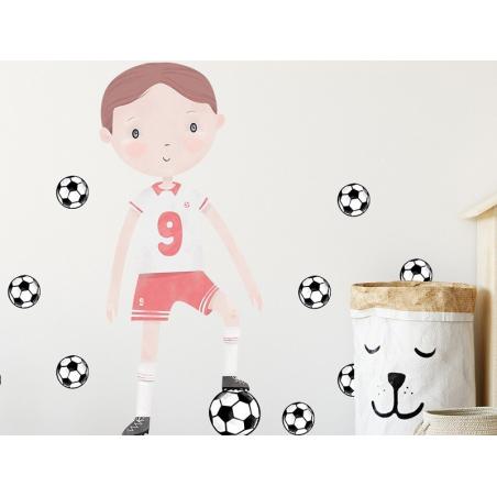 Naklejka Piłkarz Czerwony