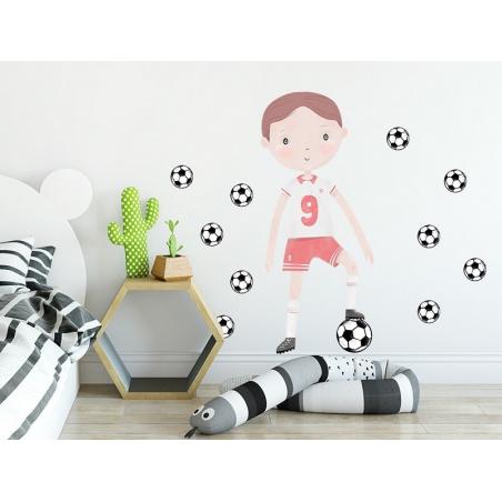 Naklejka Piłkarz Czerwony