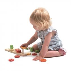 Drewniana zabawka - Królik i liczenie marchewek, Tender Leaf Toys