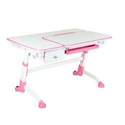 Fun Desk Amare z Szufladą Pink Regulowane Biurko