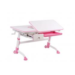 Fun Desk Amare z Szufladą Pink Regulowane Biurko