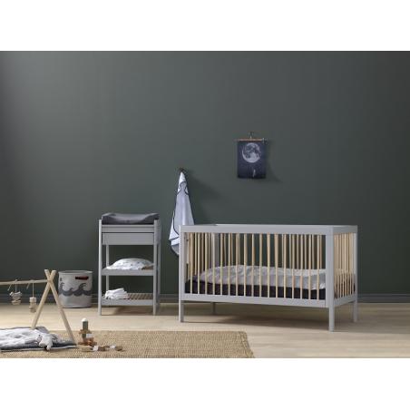 Troll Nursery - Lukas Łóżeczko 120x60 SOFT GREY