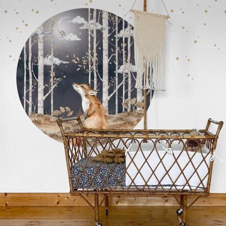 Naklejka Fox in A Circle (różne wielkości)