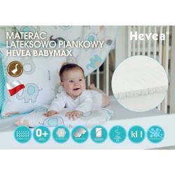 Materac piankowo-lateksowy  Hevea Baby Max Bamboo (120x60)