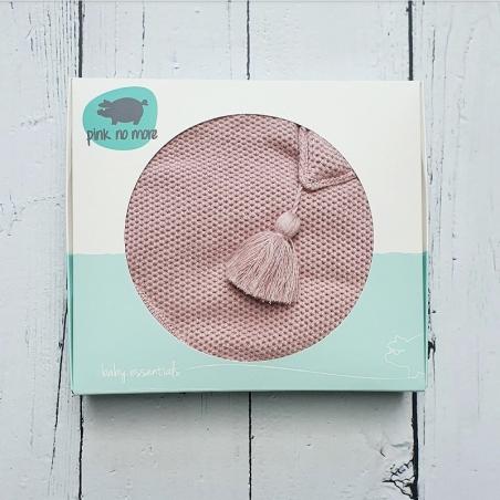 Koc bambusowy z kapturkiem DUSTY PINK