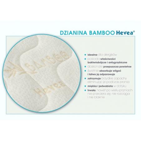 Materac z lateksem Hevea Bio Bamboo Junior 190x80