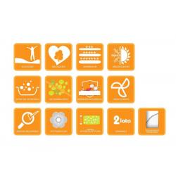 Materac Hevea SnuDo 200x90 Aegis