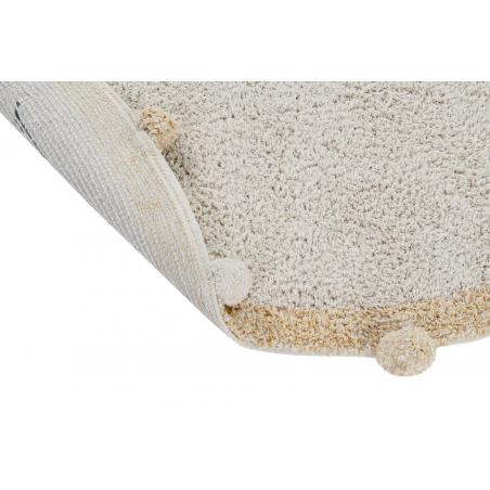Dywan bawełniany Bubbly Natural Honey Ø120 Lorena Canals