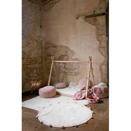 Dywan bawełniany Bubbly Vintage Nude Ø120 Lorena Canals