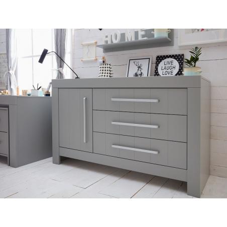 Pinio Calmo Komoda Grey 3szufladowa z Szafką