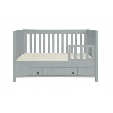 Novelies Allpin Łóżeczko 140x70 z funkcją tapczanika szare