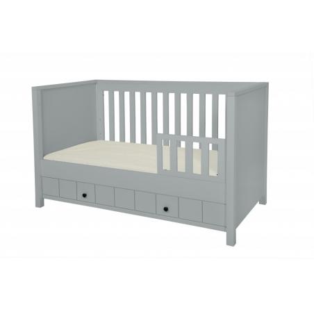 Novelies Allpin Łóżeczko 140x70 z funkcją tapczanika szare