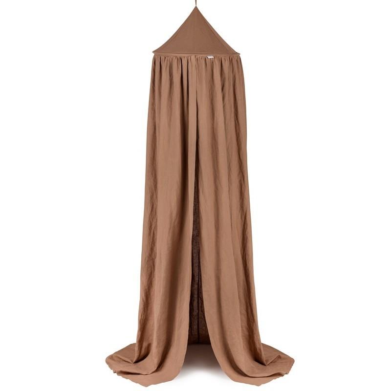 Cotton&Sweets Baldachim Z Lnu - Czekoladowy