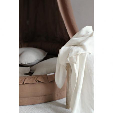 Cotton&Sweets Baldachim Z Lnu - Czekoladowy