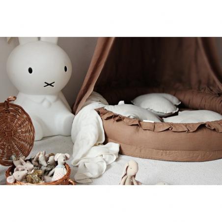 Cotton&Sweets Baldachim Z Lnu - Czekoladowy