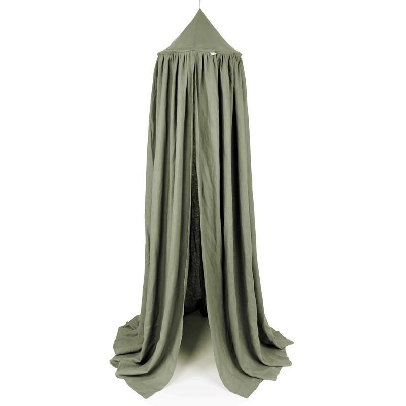 Cotton&Sweets Baldachim Z Lnu - Oliwkowy