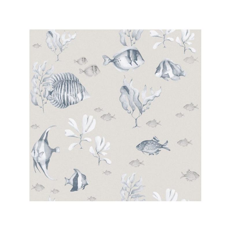 Tapeta Rybki W Beżach I Błękitach