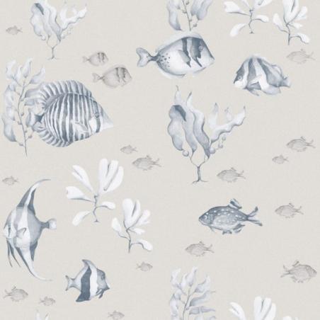 Tapeta Rybki W Beżach I Błękitach