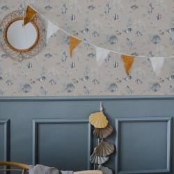 Tapeta Rybki W Beżach I Błękitach