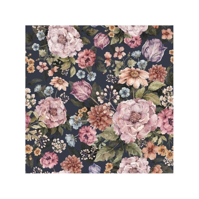 Tapeta Wielki Bukiet Ciemny Fiolet