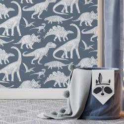 Tapeta Dino Blue