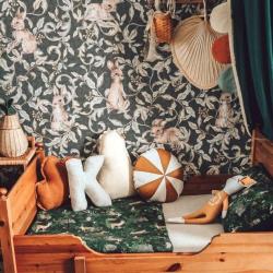 Tapeta Króliczki W Gaju Blue