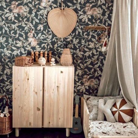 Tapeta Króliczki W Gaju Blue