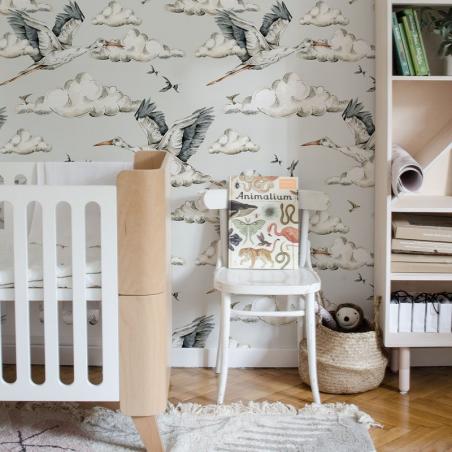 Tapeta Bociany wśród chmur