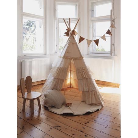 Namiot Tipi z Falbanami "Shabby Chic"