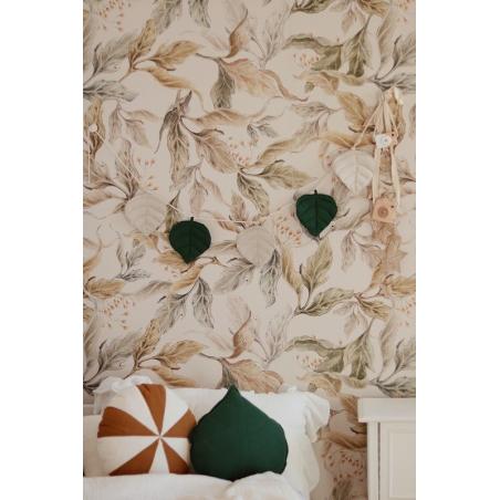 Lniana poduszka Liść "zieleń"