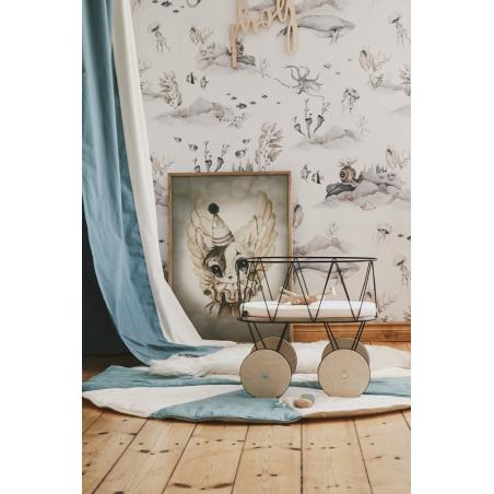 Moi Mili Baldachim lniano bawełniany Cyrk Błękitny