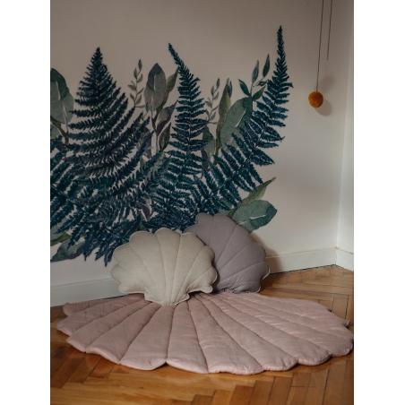 Mata dla dzieci muszla "Pudrowy róż"