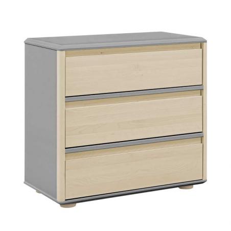 Funflex Komoda 3S niska fronty brzoza