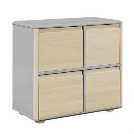 Funflex Komoda 4D szeroka fronty brzoza