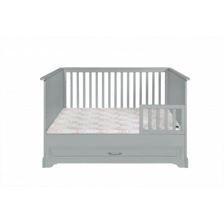 Novelies Melody Łóżeczko 140x70 z funkcją tapczanika szare