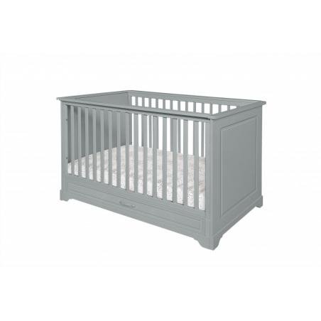 Novelies Melody Łóżeczko 140x70 z funkcją tapczanika szare