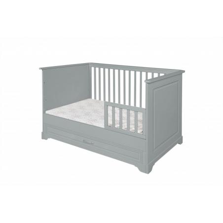 Novelies Melody Łóżeczko 140x70 z funkcją tapczanika szare