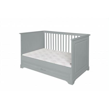 Novelies Melody Łóżeczko 140x70 z funkcją tapczanika szare