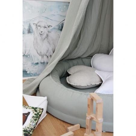 Cotton&Sweets Gniazdko Junior Basic bez falbanki – Pustynna Zieleń