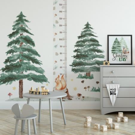 Naklejka Choinki (Świerki) 2szt. DK313