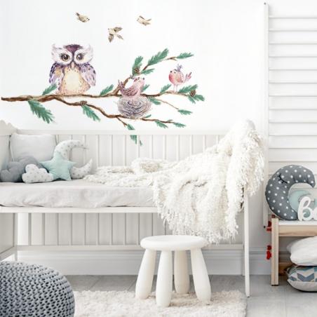 Naklejka Gałąź z Sową