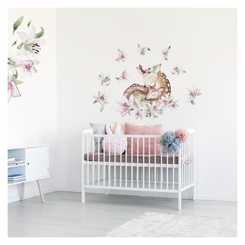 Naklejka Jelonek z Liliami