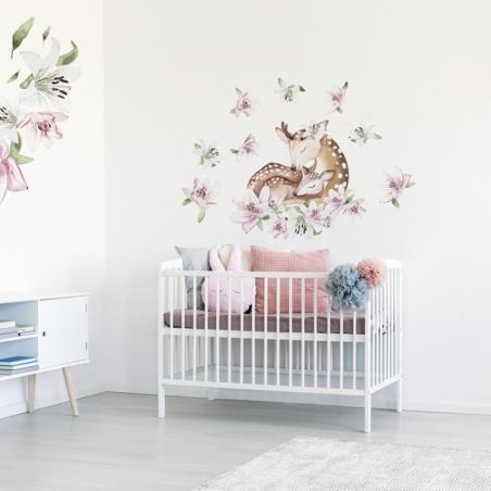 Naklejka Jelonek z Liliami