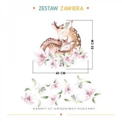 Naklejka Jelonek z Liliami