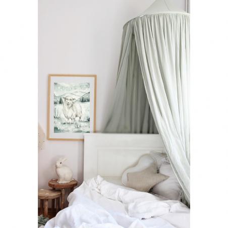 Cotton&Sweets Baldachim Bawełniany Soft MAXI - Pustynna Zieleń