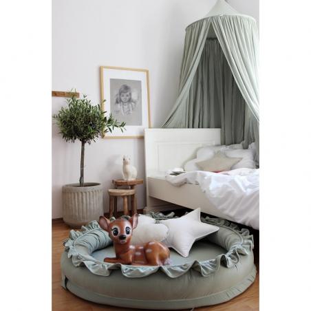 Cotton&Sweets Baldachim Bawełniany Soft MAXI - Pustynna Zieleń