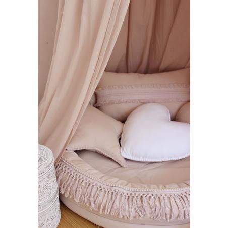 Cotton&Sweets Baldachim MAXI Boho Pudrowy Róż