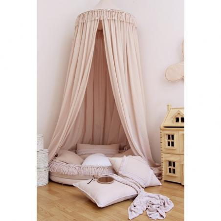 Cotton&Sweets Baldachim MAXI Boho Pudrowy Róż